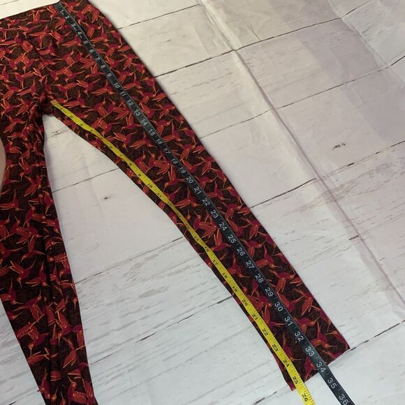 Lularoe leggings sport birds Hummingbirds abstract comfort rn142161 retro - Picture 10 of 16